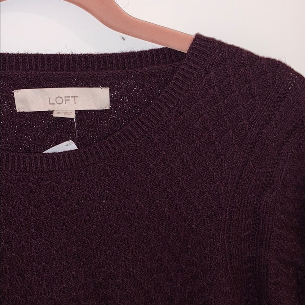 Maroon Women’s textured sweater
